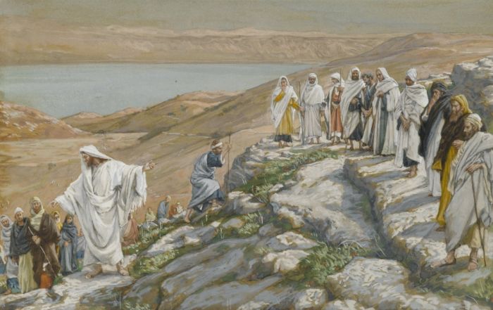 Jesus preaching the Beatitudes
